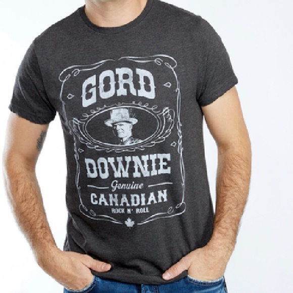 Gord Downie T Shirt Grey Size Large - Picture 1 of 2